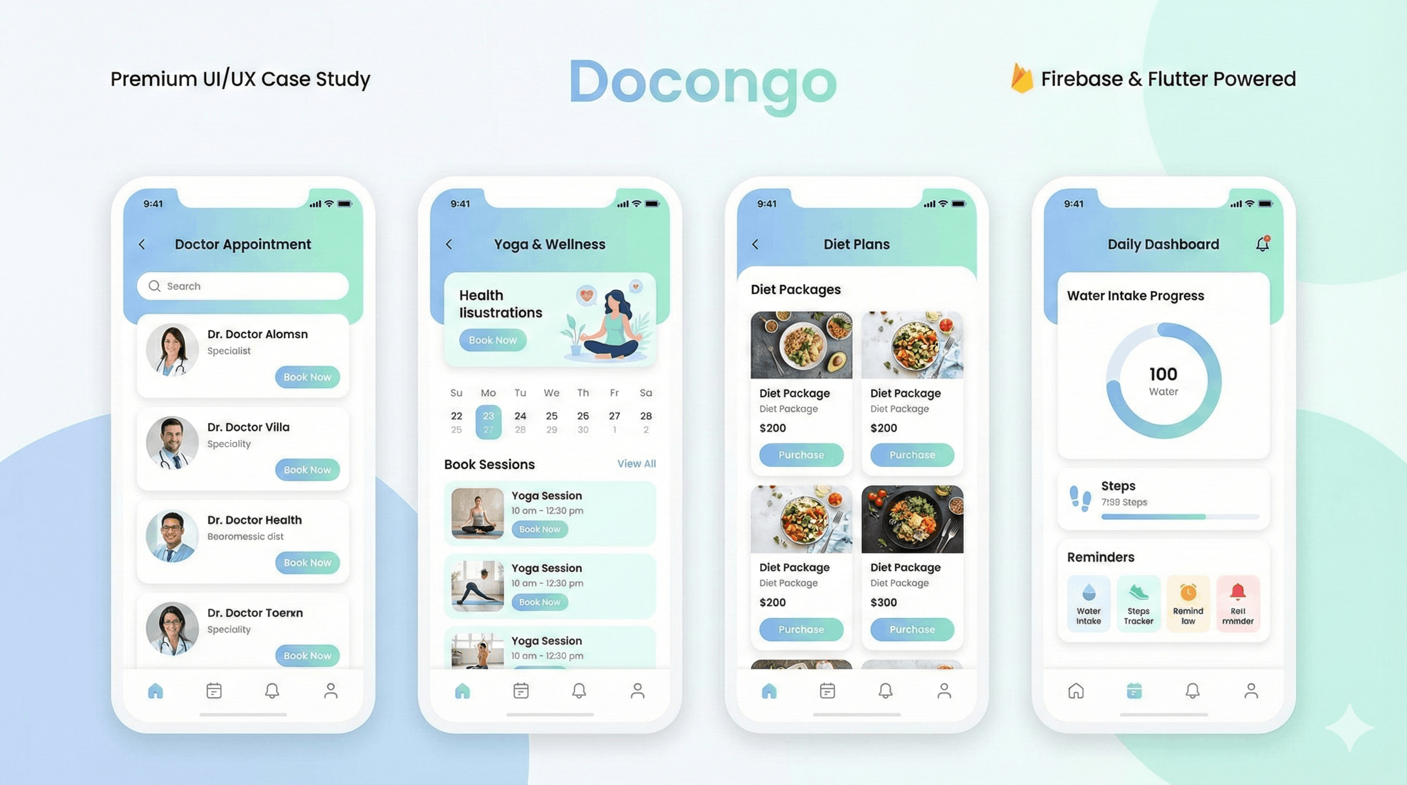 Docongo — Online Patient Booking & Wellness App