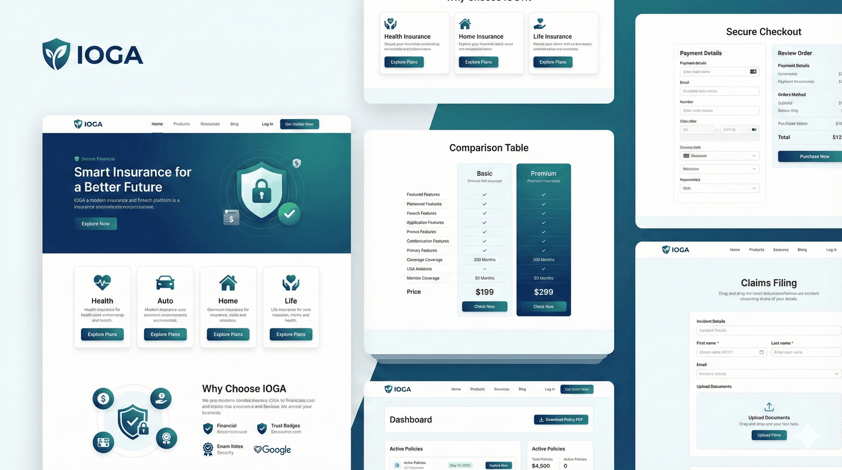 IOGA — Online Insurance Sales & Claims Platform