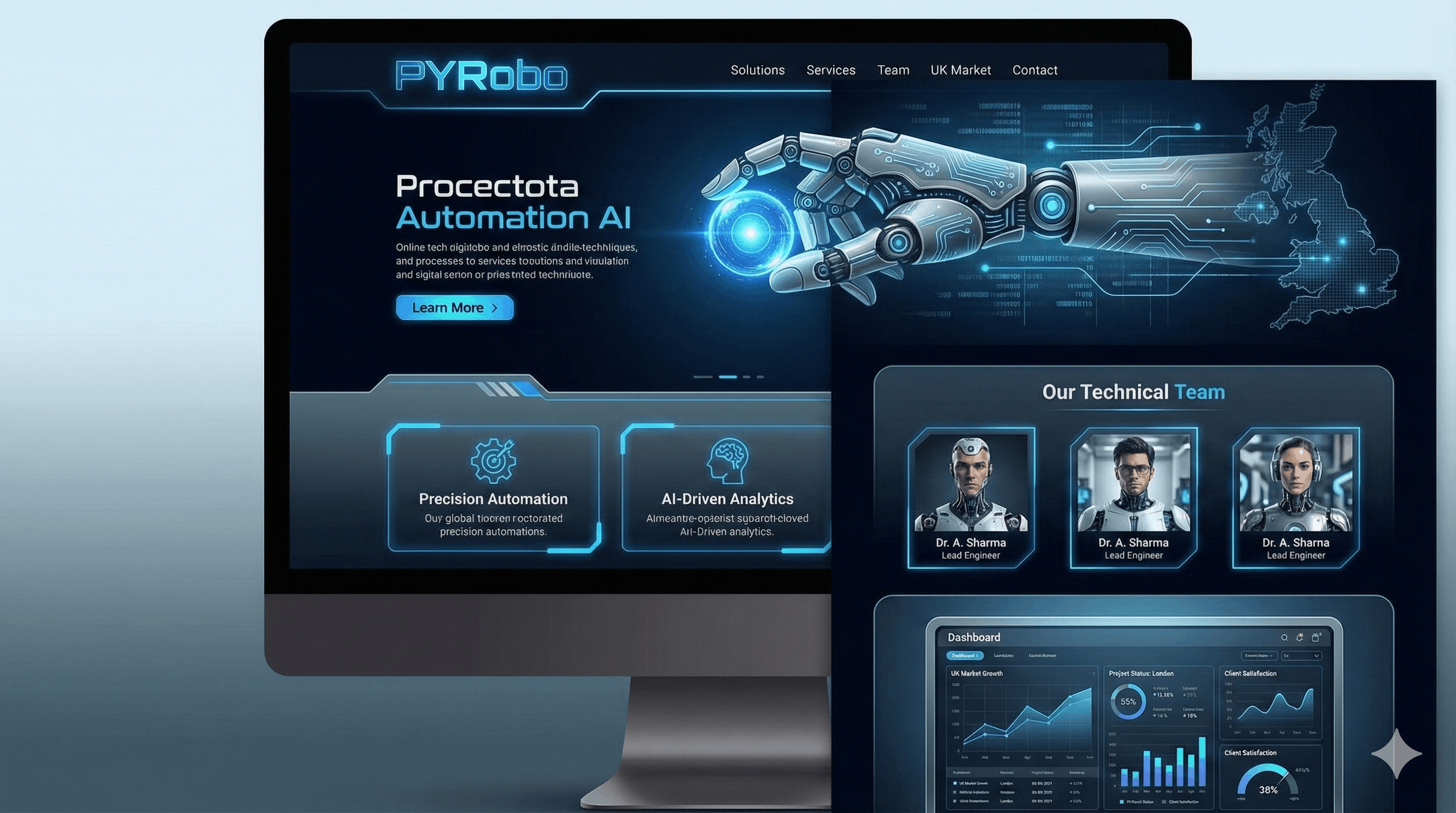 PYRobo — IT Company Website with Inquiry & Hiring Management